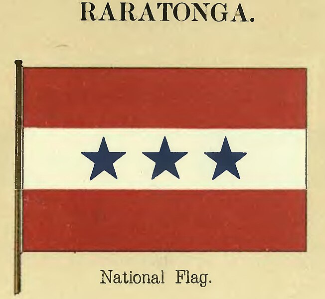 File:"RARATONGA National Flag" (Rarotonga) in 1899 according to the United States Navy, from book- Flags of Maritime Nations (1899) (page 117 crop).jpg