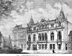 Orientalista építészet: az Éden-Théâtre (Párizs), az 1880-as évek elején, 1895-ben elpusztult, William Klein és Albert Duclos