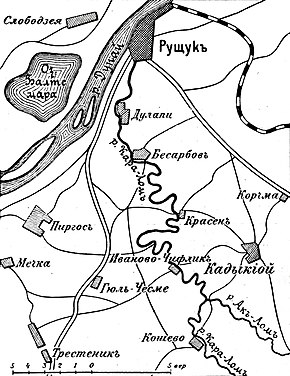 Штрыклево на карте из статьи «Кадыкиой» («Военная энциклопедия Сытина»; 1913 год)