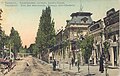 Vue d'une rue de la ville européenne de Tachkent vers 1910.