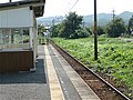 御嵩口駅の構内。2007年9月3日撮影。