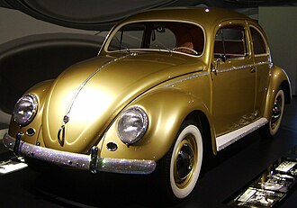 The Volkswagen Beetle was an icon of West German reconstruction. 1000000th Beetle.jpg