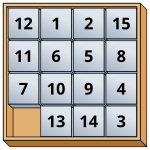 A 15 puzzle. 15-puzzle magical.svg