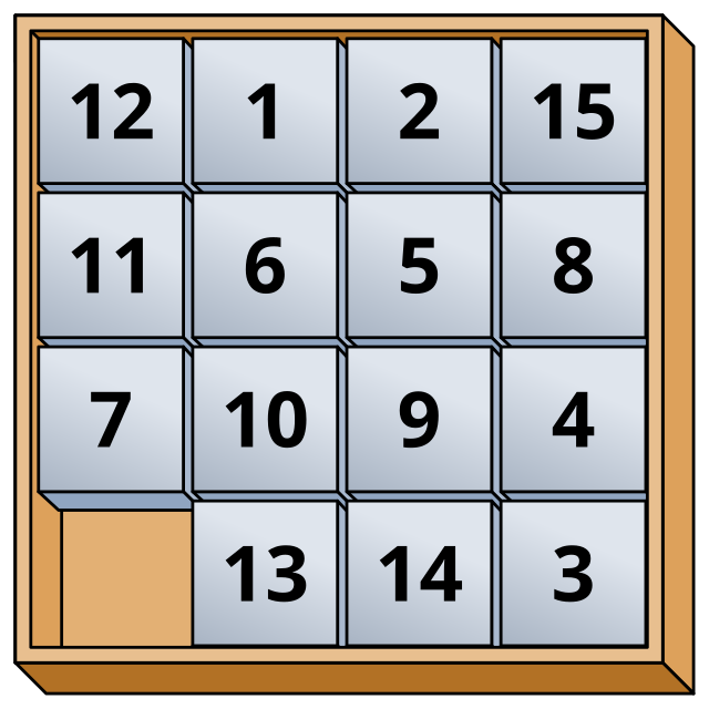 15 Puzzle - Wikipedia