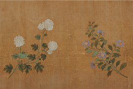 Tien chrysanten Detail.  1300-1310 Sotheby's