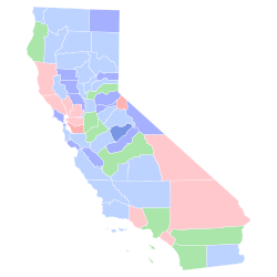 1914 United States Senate election in California results map by county.svg