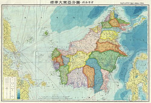 Japanese possessions in Borneo in 1943