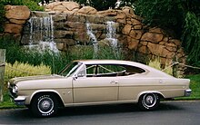 1966 AMC Marlin two-tone trim 1966 AMC Marlin (1 of 6) personal luxury fastback with a 4-speed finished in 2-tone tan - side view.jpg