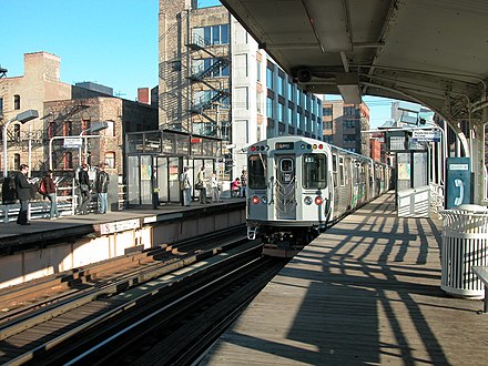 The Chicago "L" rapid transit system connects the entire city