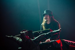 Holopainen performing with Nightwish in 2015