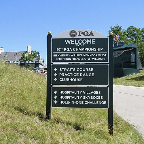 2015 PGA Championship entrance sign