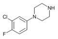 3-Chloro-4-fluorophenylpiperazine structure.png