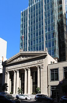 Twitch headquarters at 350 Bush Street in San Francisco (which reuses the facade of the old San Francisco Curb Exchange) 350 Bush Street.jpg