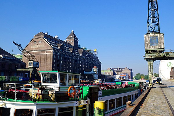 Berlin's largest inland port marks Moabit's northern border with Wedding.