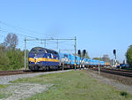 ACTS locomotief 6704 met vuilnistrein te Groningen.