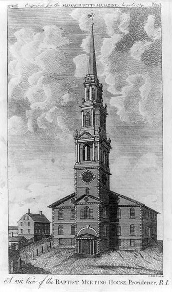 File:A s.w. view of the Baptist Meeting House, Providence, R.I. - S. Hill sculp. LCCN99401102.jpg