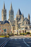 Abbaye aux Hommes, Caen (tall west towers added in 13th century)