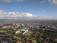 Adelaide CBD from the air