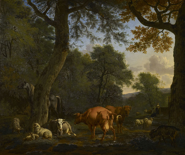 File:Adriaen van de Velde - A Woodland Glade with Animals and Figures - 1664 -RCIN 404082.jpg