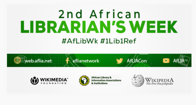 Poster for the African Librarians Week 2021