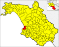 Collocatio finium municipii in Provincia Salernitana.