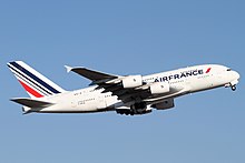 Un Airbus A380-800 di Air France.