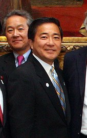 Akihisa Nagashima cropped 1 William Hague and Members of the UK-Japan 21st Century Group 20130502.jpg