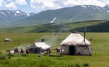 Yurt in Kyrgyzstan Ala-Bel pass, Kyrgyzstan (30629368518).jpg