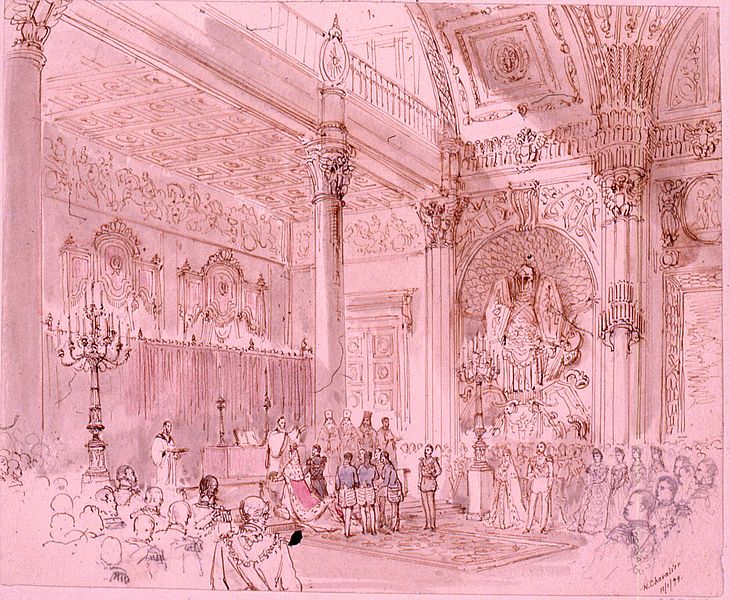File:Alfred of Edinburgh's wedding by Nicholas Chevalier (1874).jpg