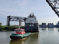 * Nomination The Algoma Buffalo being assisted by tug Ohio in Cleveland this morning. --GuavaTrain 17:13, 25 June 2021 (UTC) * Promotion  Support Good quality. --Steindy 21:15, 25 June 2021 (UTC)