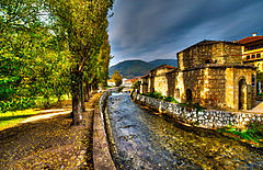 The Hamam next to the Pena River in Tetovo