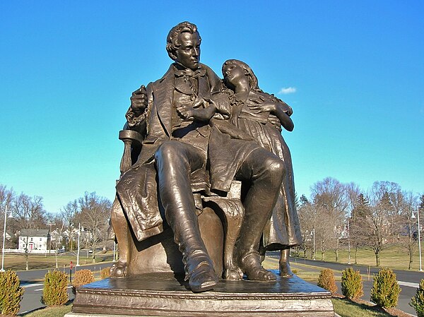 Gallaudet Memorial by Daniel Chester French (1925) at American School for the Deaf