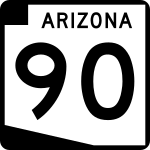 Arizona State Route 90 road sign