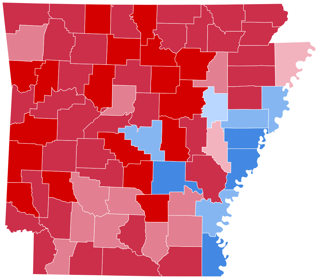 File:Arkansas Presidential Election Results 2012.svg