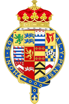 Arms of Sir John Dudley, 1st Duke of Northumberland, KG.svg