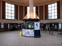 Pasímetro en la taquilla de una estación