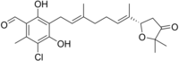 Chemical structure of ascofuranone