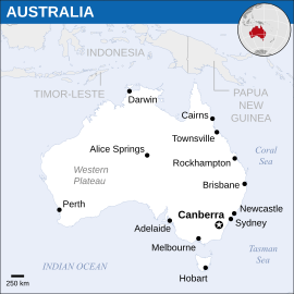 Mapa da Austrália