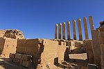 Temple ruins with several standing columns