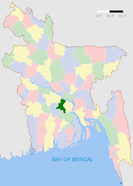 Kaart van Madaripur