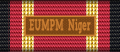 Brązowy Bundeswehr Einsatzmedaille za służbę / udział w misji EUMPM Niger (z okuciem EUMPM Niger).