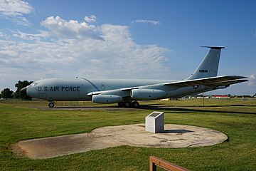 A Boeing KC-135A Stratotanker on display at the Barksdale Global Power Museum in Louisiana