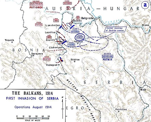 First Attack on Serbia, August 1914 Battle of Cer.jpg