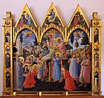 Korsnedtagningen av Fra Angelico (1432–1434), Museo Nazionale di San Marco i Florens.