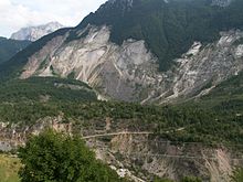 Die fehlende Flanke nach dem Bergsturz (2005)