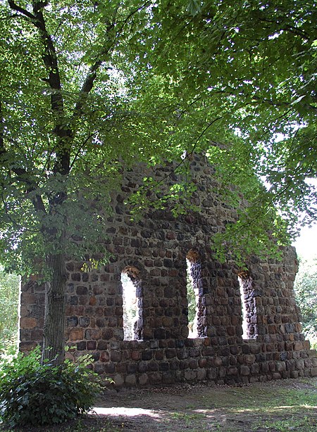 Berkenlatten Kirchenruine