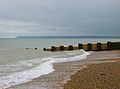 Bexhill beach, looking West.JPG