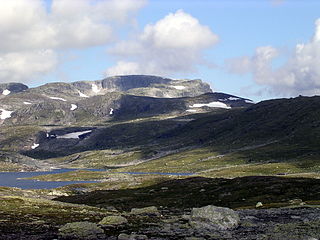 Sandfloegga mountain in Norway