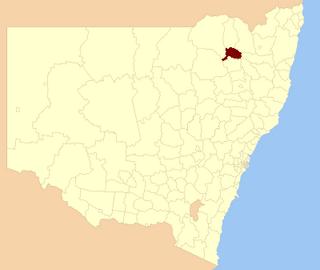 <span class="mw-page-title-main">Bingara Shire</span> Former local government area in New South Wales, Australia