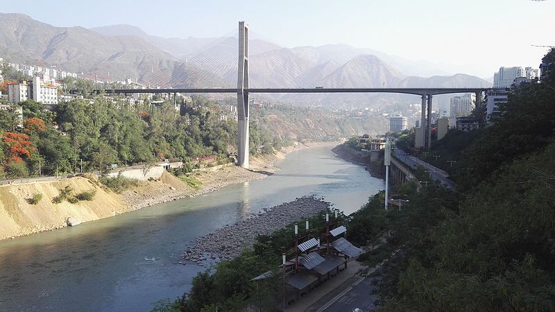 File:Bingcaogang Bridge - view from Yuanheng Market of Building Materials.jpg